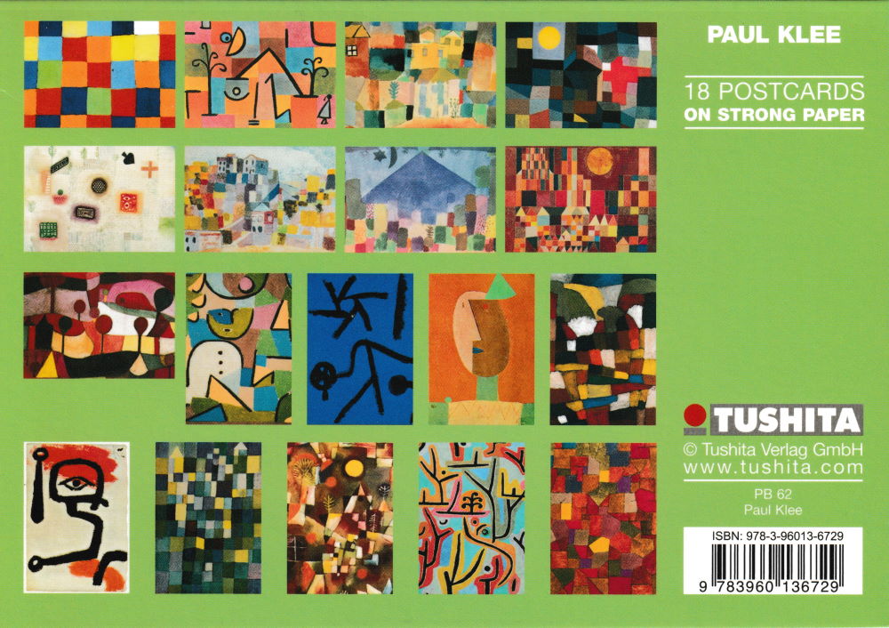 Postkartenbuch Paul Klee mit 18 hochwertigen Kunstkarten
