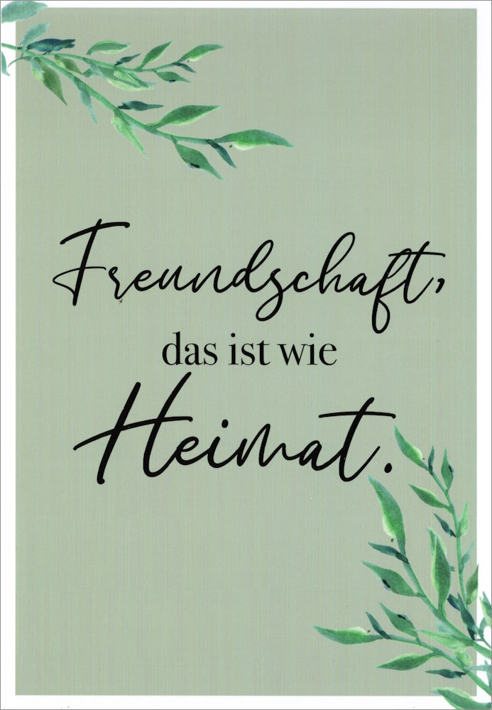 EuroformatPostkarte Lieblingsmensch "Freundschaft, das"