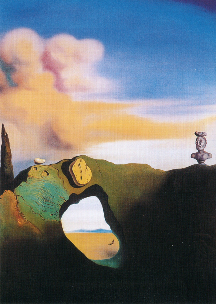 Kunstkarte Salvador Dalí "Die dreieckige Stunde"