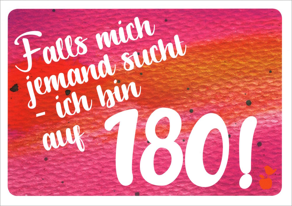Postkarte Sprüche & Humor "Falls mich jemand sucht