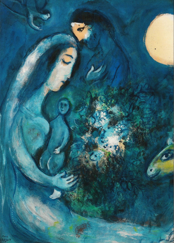 Kunstkarte Marc Chagall "Die Familie"