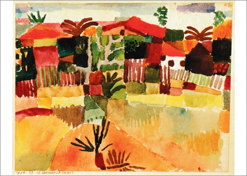 Kunstkarte Paul Klee "St. Germain bei Tunis"
