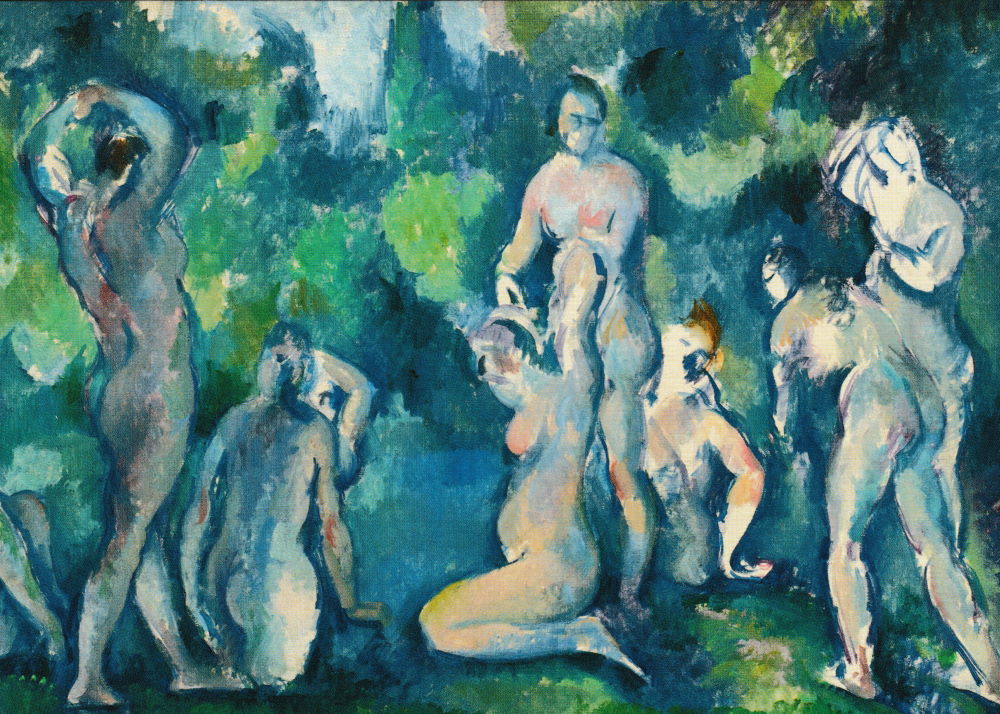 Kunstkarte Paul Cézanne "Badende Frauen"