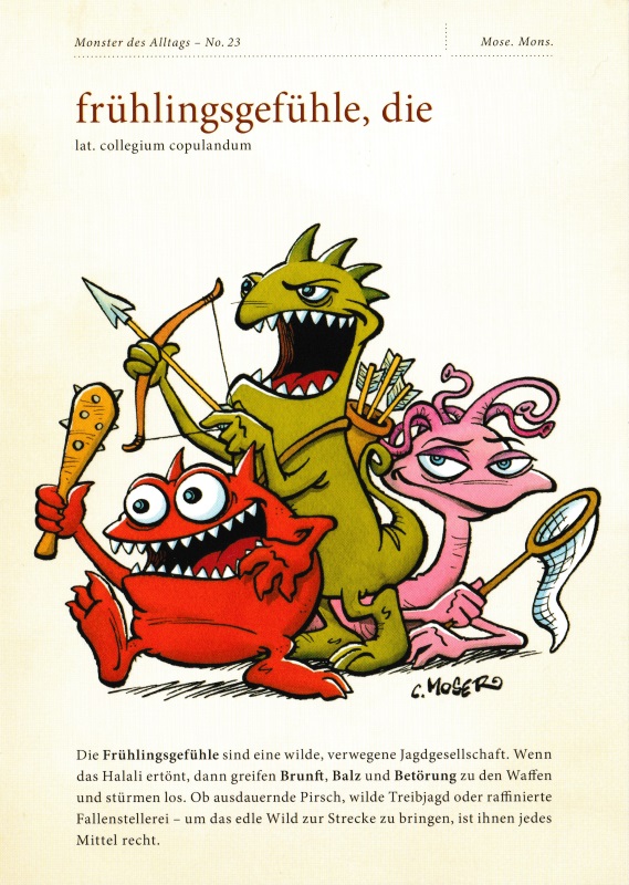 Postkarten-Set mit den Karten No. 16 bis 30 der "Monster des Alltags"-Serie