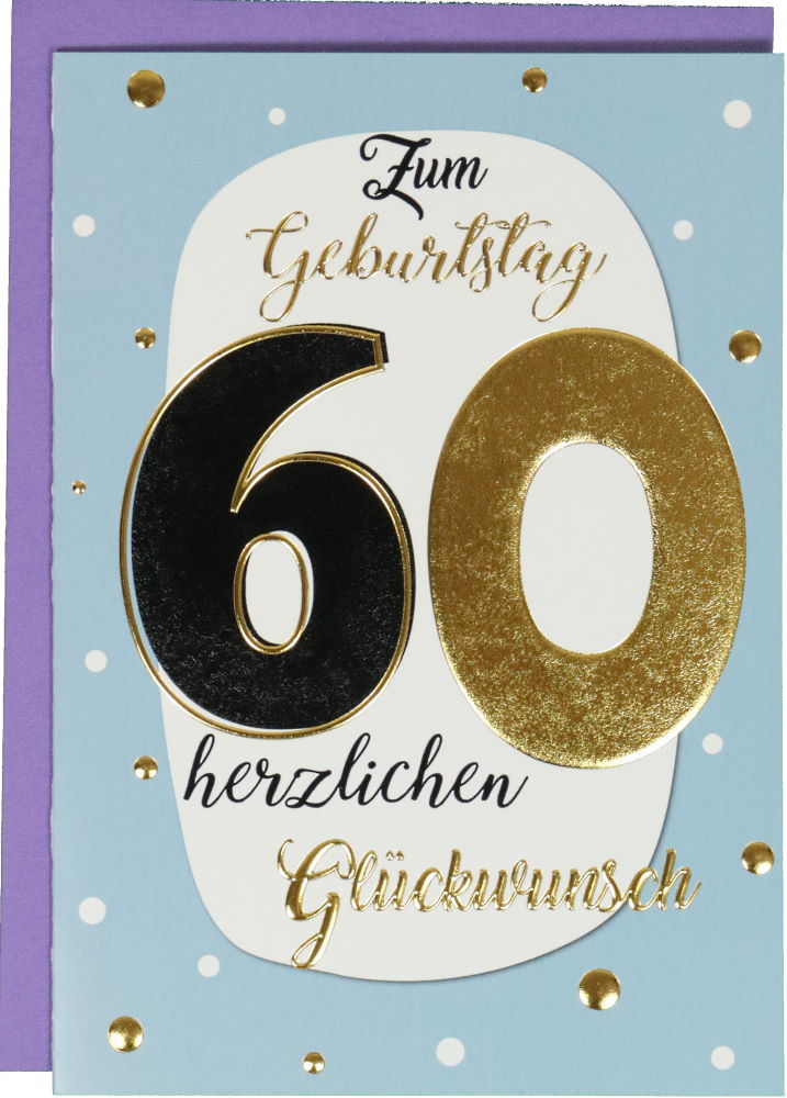 Glückwunschkarte Geburtstag: Best Age Zum 60. herzlichen Glückwunsch