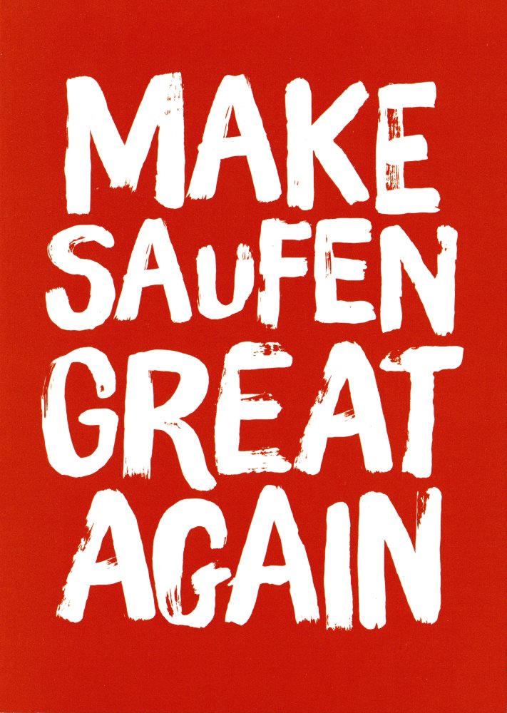 Postkarte "Make Saufen Great Again"