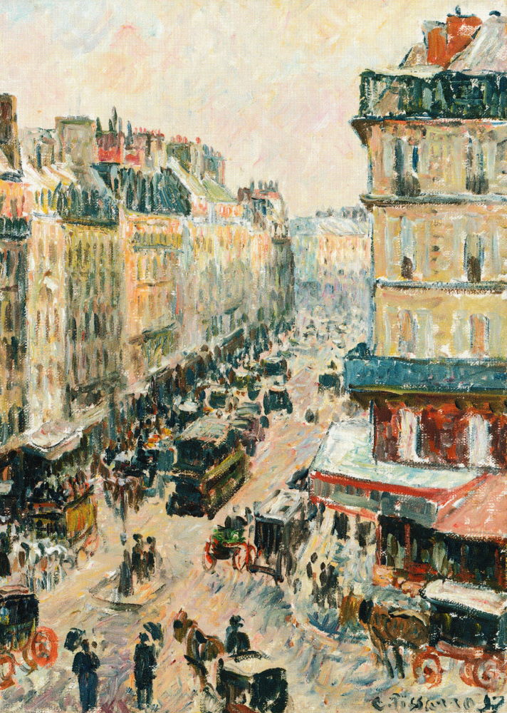 Kunstkarte Camille Pissarro "Rue Saint-Lazare"
