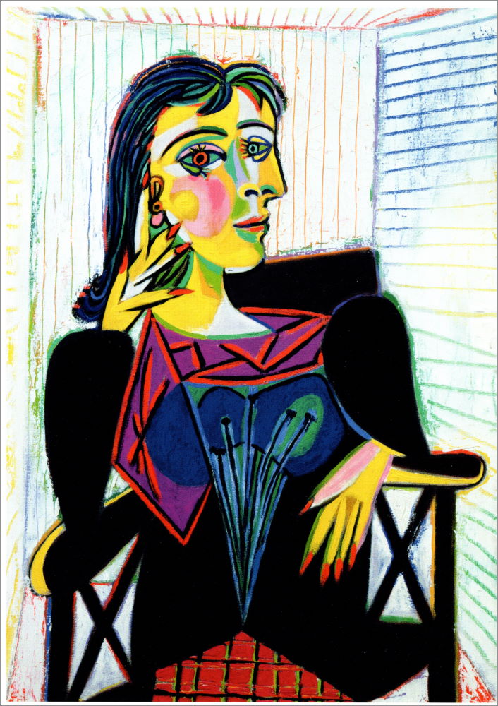 Kunstkarte Pablo Picasso "Portrait Dora Maar"