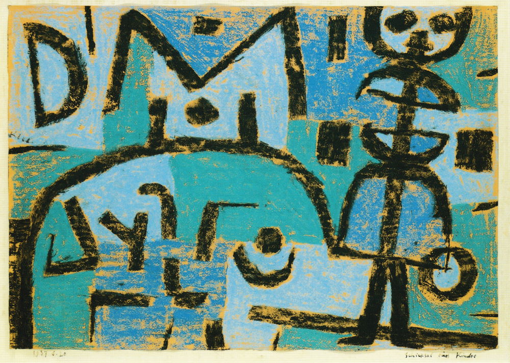 Kunstkarte Paul Klee "Schicksal eines Kindes"