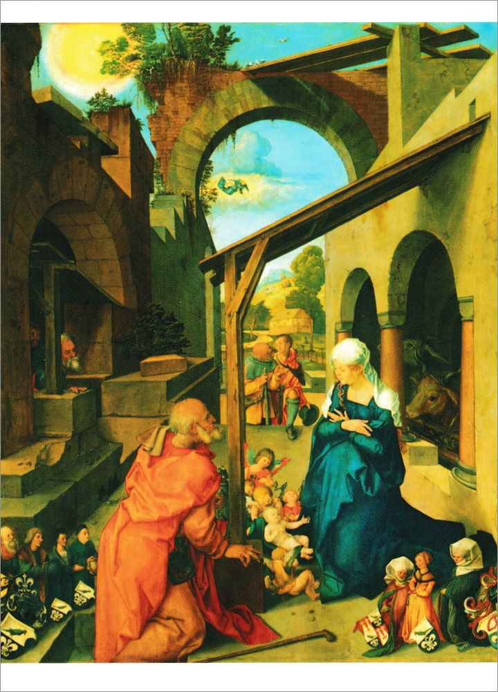 Kunstkarte Albrecht Dürer "Die Geburt Christi"
