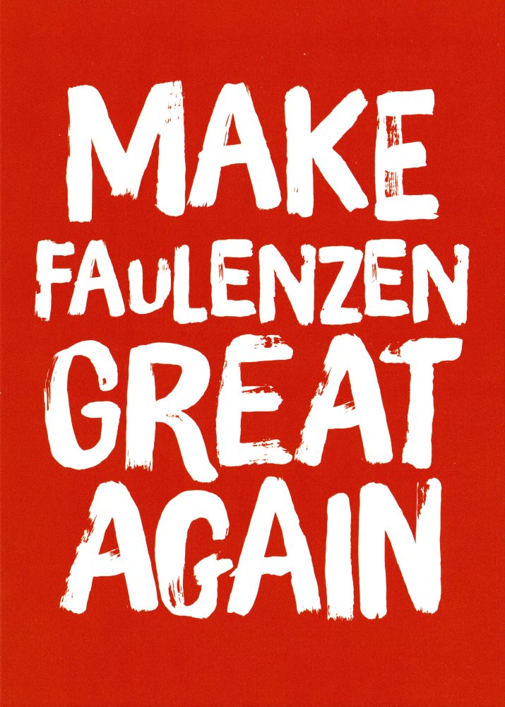 Postkarte "Make Faulenzen Great Again"