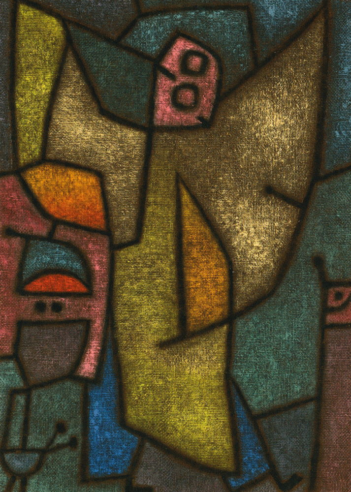 Kunstkarte Paul Klee "Angelus Militans"
