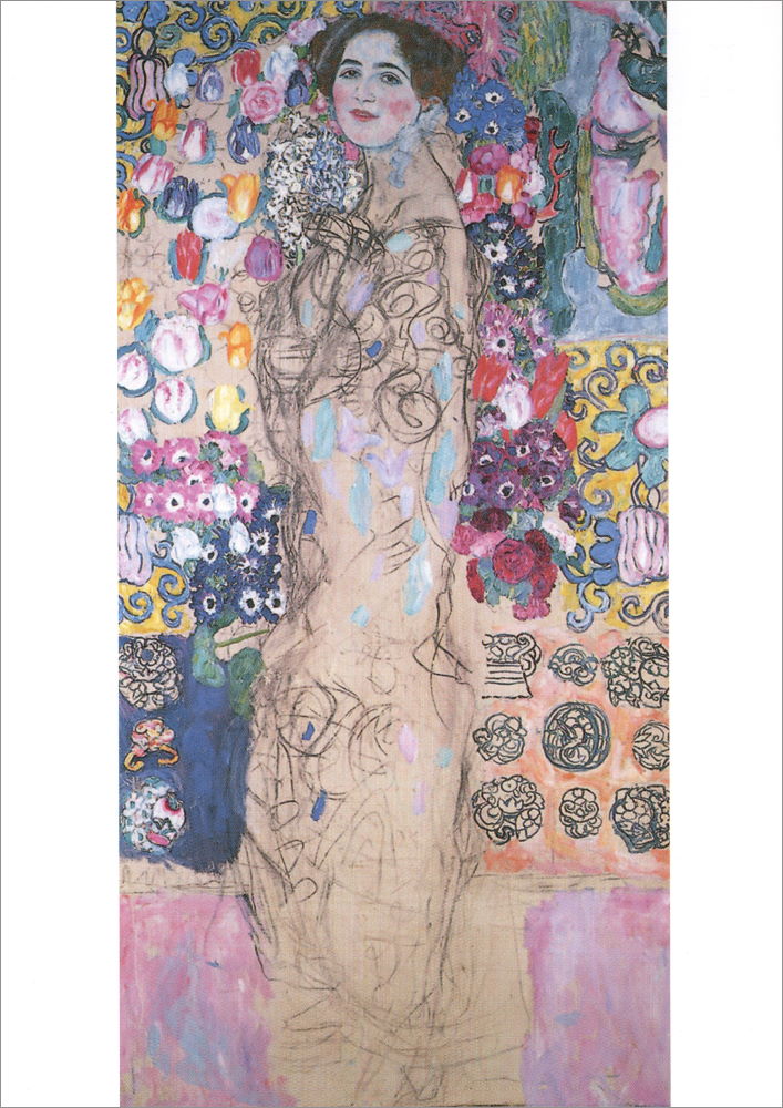 Kunstkarte Gustav Klimt "Frauenbildnis"
