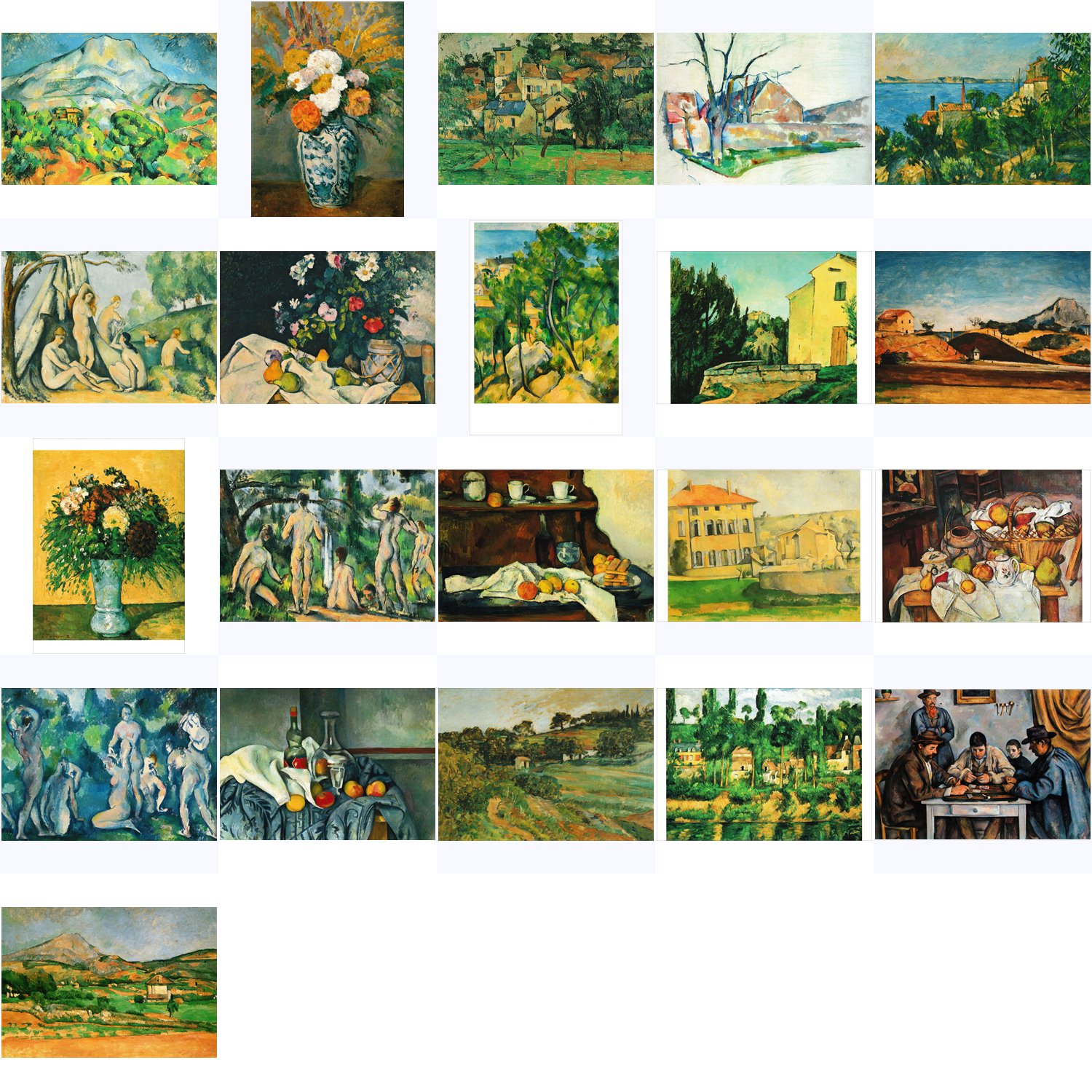 Kunstkarten-Komplett-Set Paul Cézanne