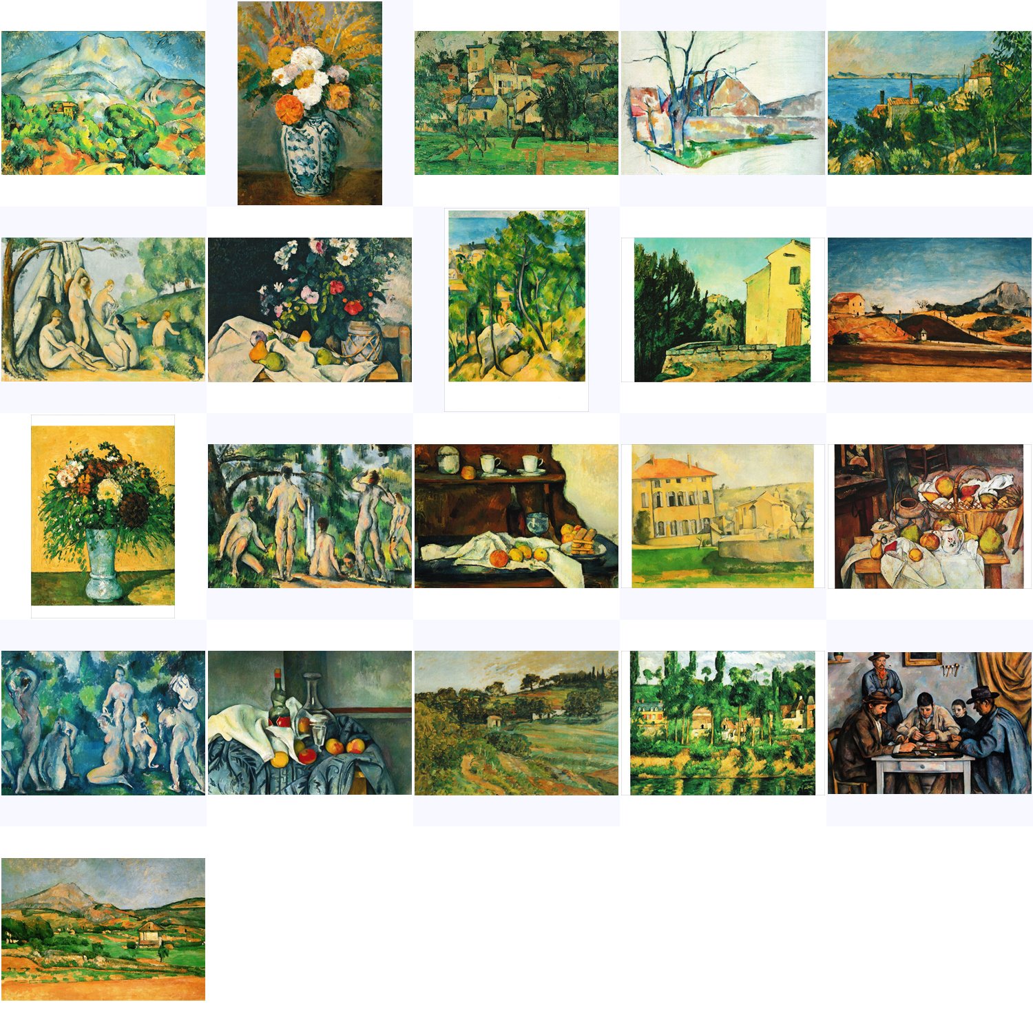 KunstkartenKomplettSet Paul Cézanne