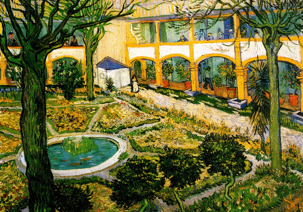 Kunstkarte Vincent van Gogh "Der Garten des Maison de"