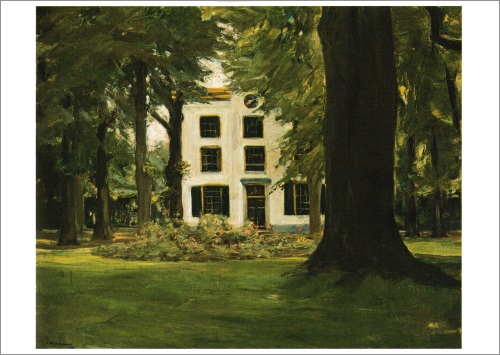 Kunstkarte Max Liebermann "Landhaus in Hilversum"