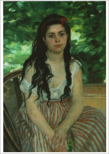 Kunstkarte Pierre Auguste Renoir "Im Sommer"