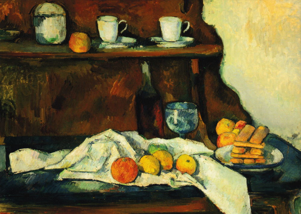 Kunstkarte Paul Cézanne "Die Anrichte"