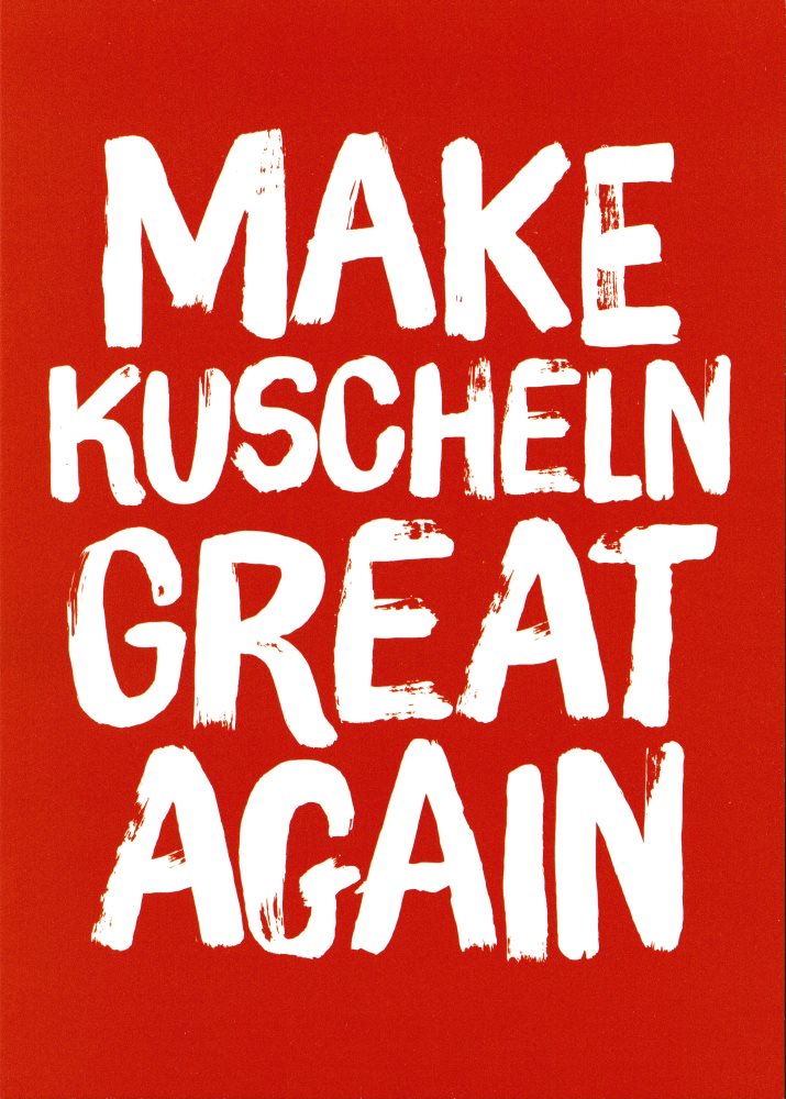 Postkarte "Make Kuscheln Great Again"