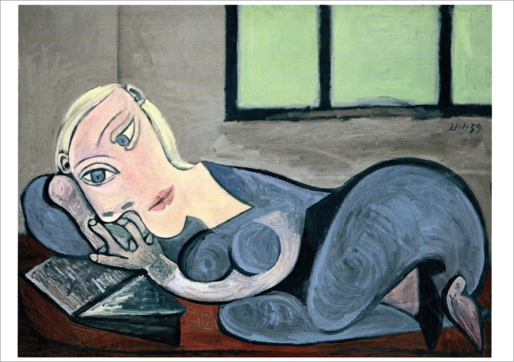 Kunstkarte Pablo Picasso "Lesende Frau"