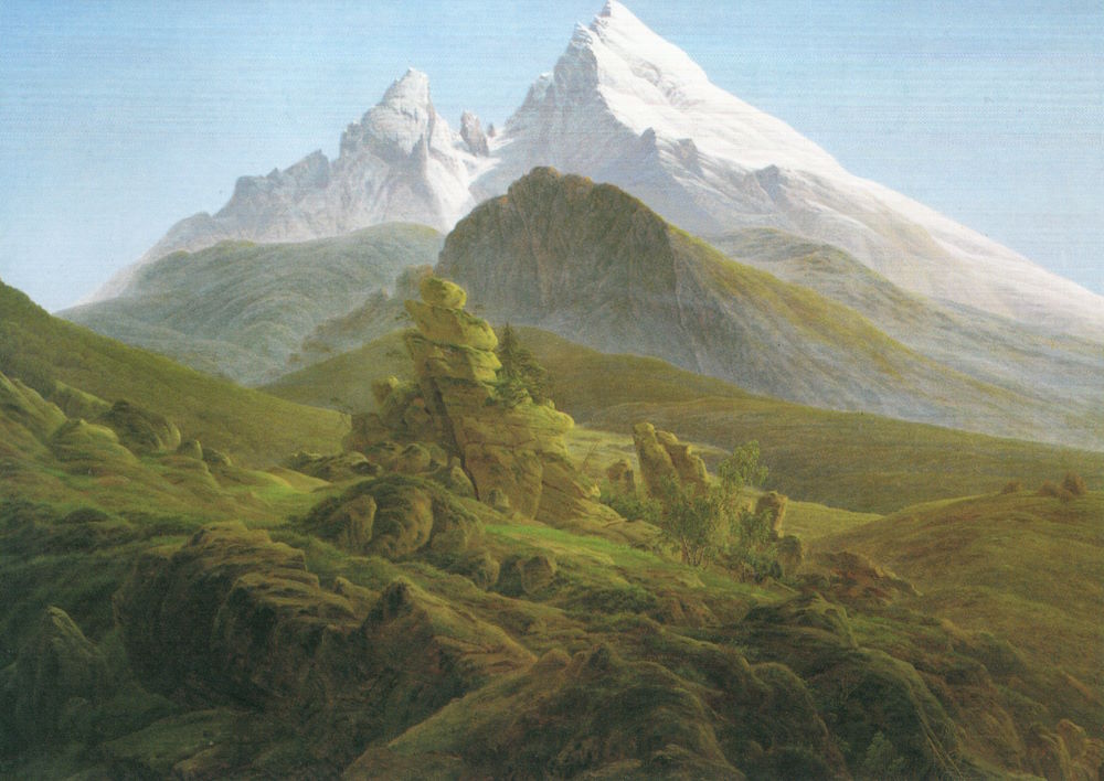 Der Watzmann Caspar David Friedrich Kunstkarte Caspar David Friedrich "Der Watzmann"