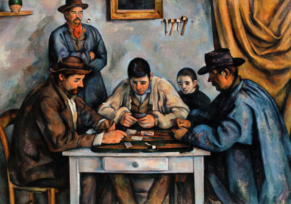 Kunstkarte Paul Cézanne "Die Kartenspieler"