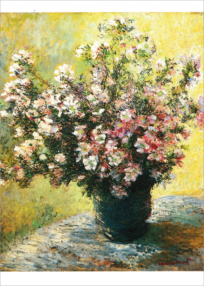 Kunstkarte Claude Monet "Blumenvase"