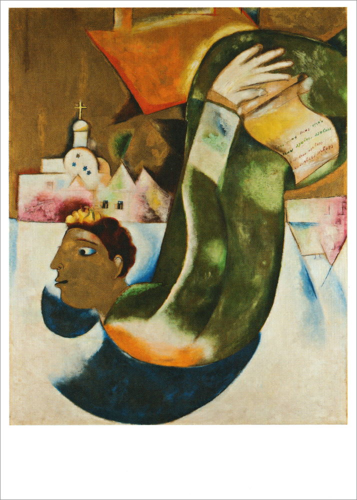 Kunstkarte Marc Chagall "Der heilige Droschkenkutscher"