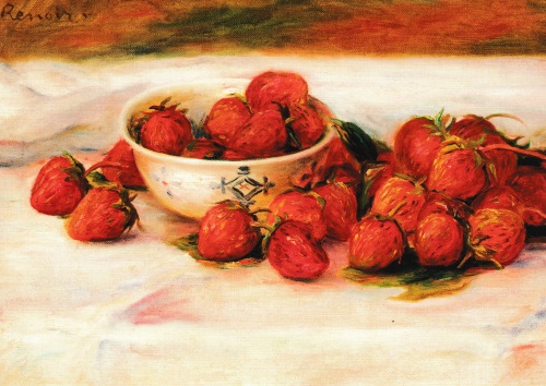 Kunstkarte Pierre Auguste Renoir "Erdbeeren"