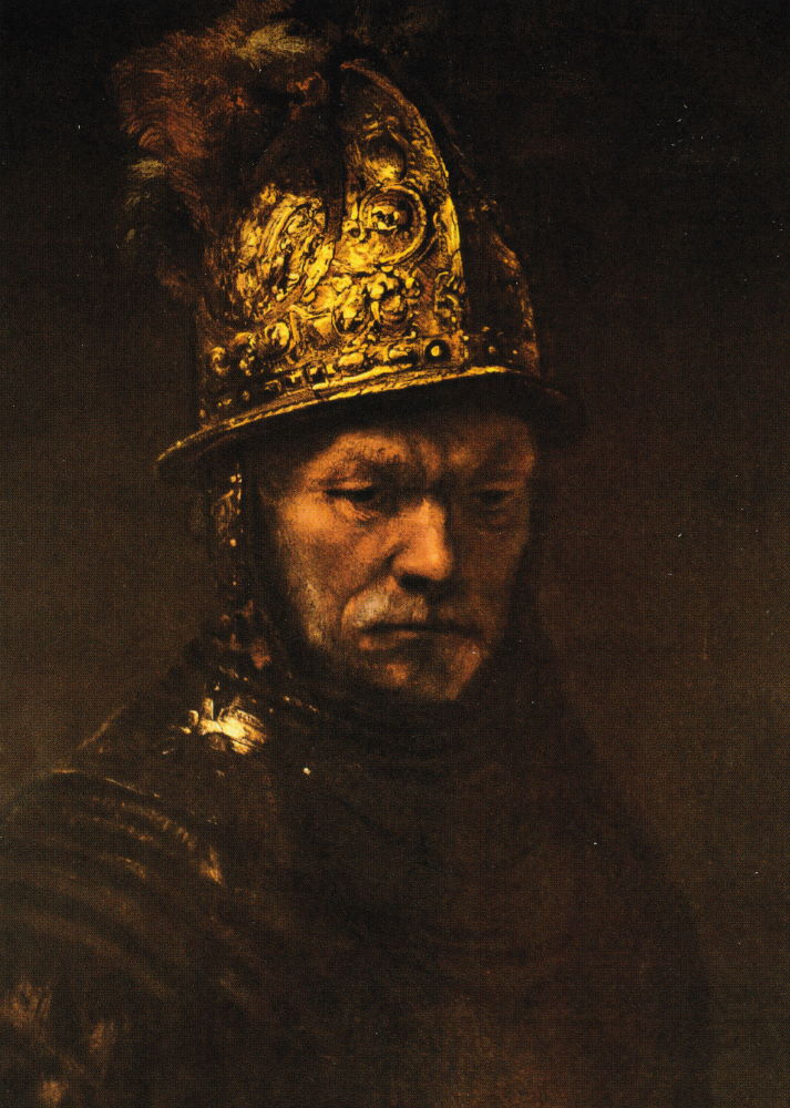 Kunstkarte Rembrandt "Der Mann mit dem Goldhelm"
