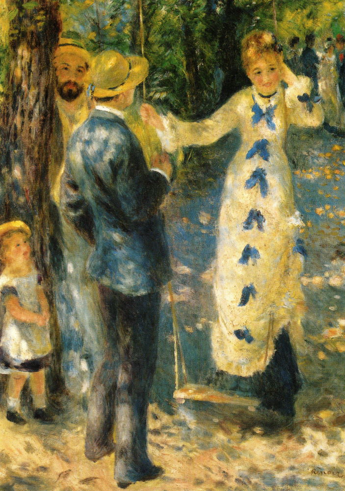 Kunstkarte Pierre Auguste Renoir "Die Schaukel"
