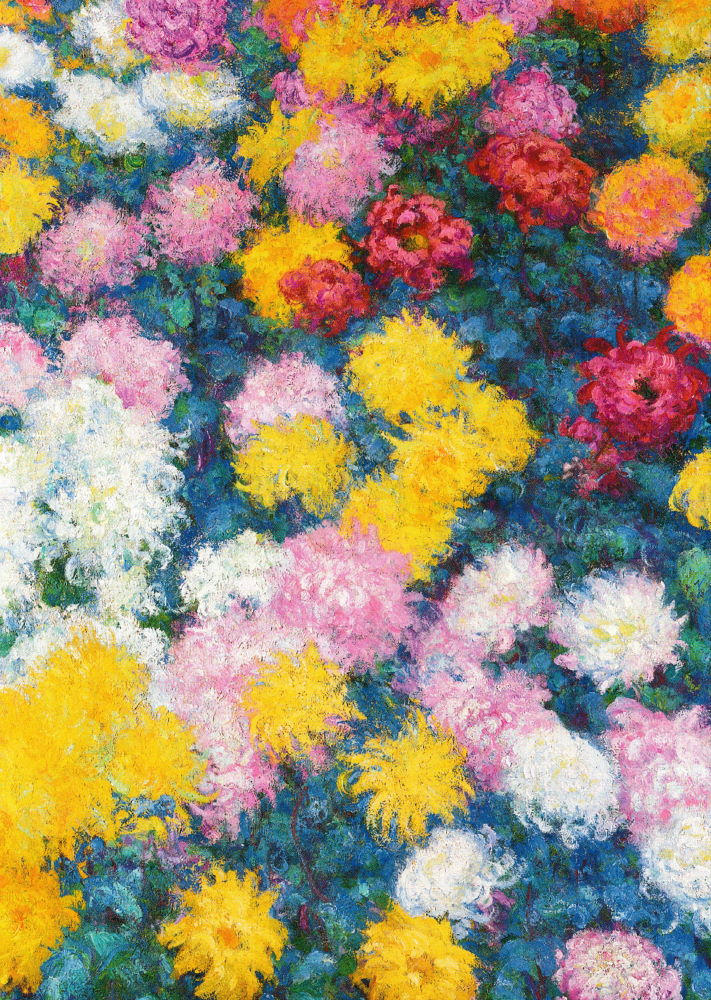 Kunstkarte Claude Monet "Chrysanthemen"