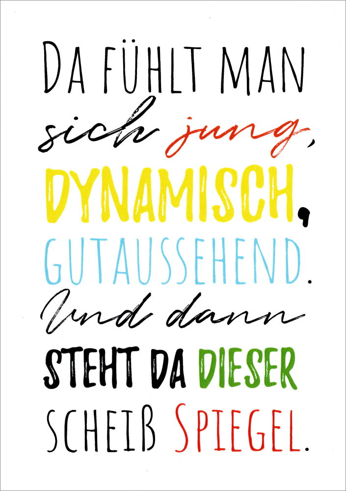 Postkarte Sprüche & Humor "Alles wird gut"