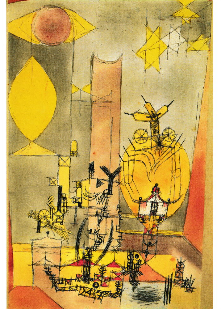 Kunstkarte Paul Klee "Amerikanisch-Japanisch"