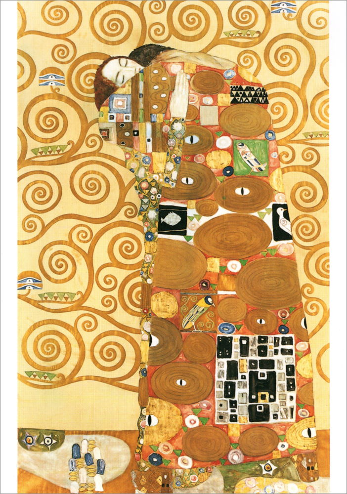 Kunstkarte Gustav Klimt "Die Erfüllung"