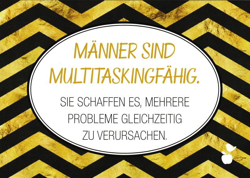 Postkarte Sprüche & Humor "Männer sind"