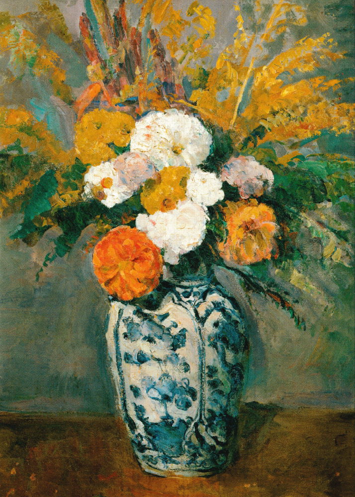Kunstkarte Paul Cézanne "Dahlien"