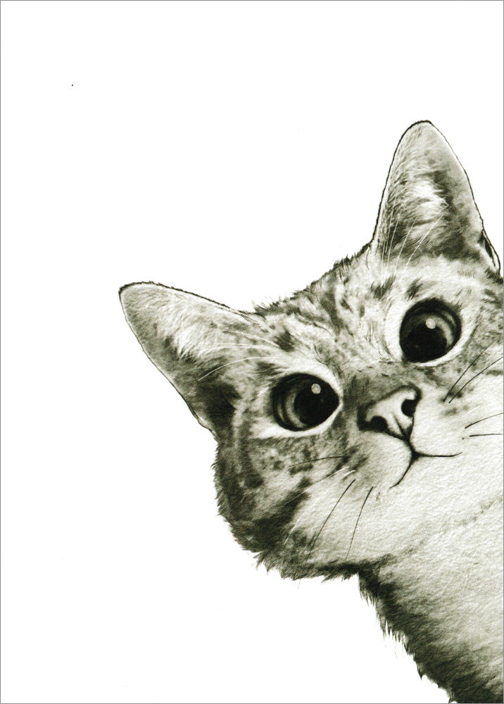 Postkarte "Sneaky Cat - Listige Katze"