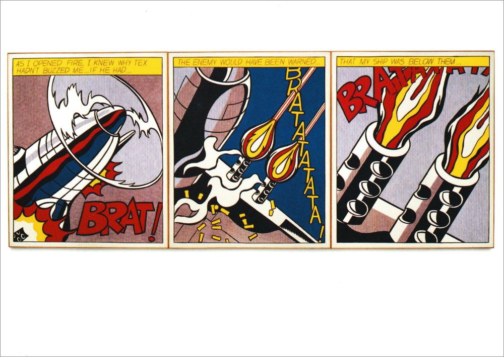 Kunstkarte Roy Lichtenstein "As I Opened Fire"