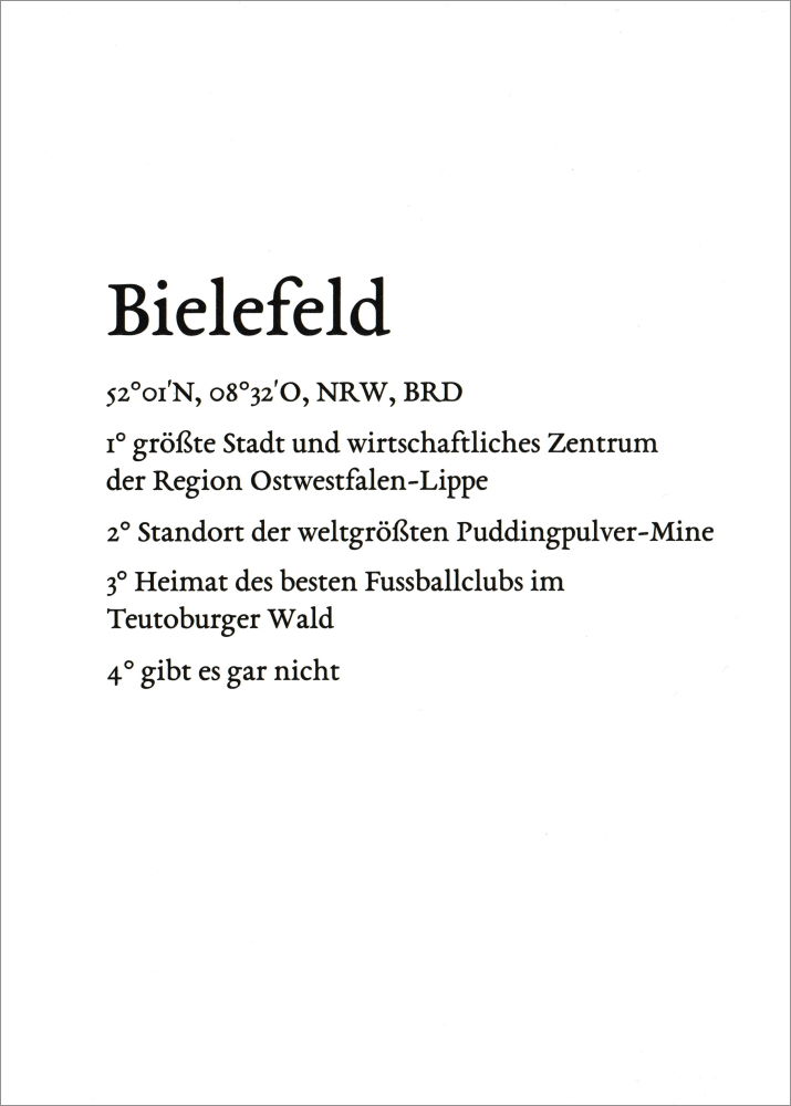 Lexikarte "Bielefeld"
