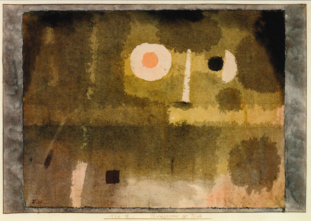 Kunstkarte Paul Klee "Physiognomie der Trübe"