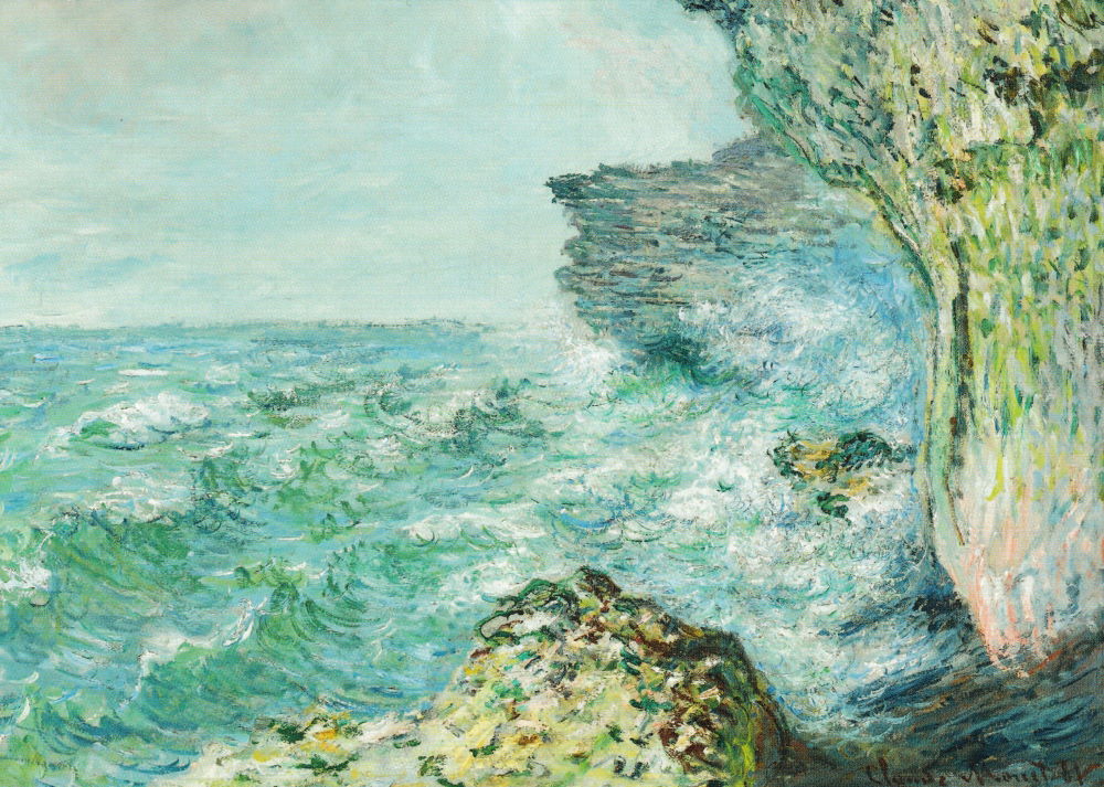 Kunstkarte Claude Monet "Das Meer bei Fécamp"