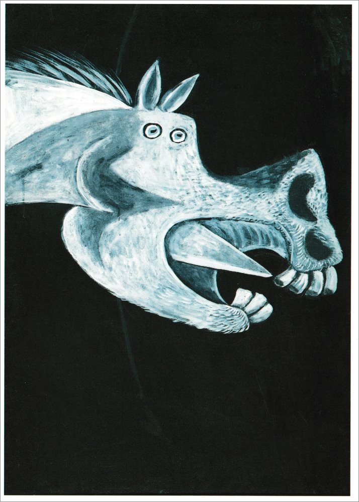 Kunstkarte Pablo Picasso "Kopf eines Pferdes"