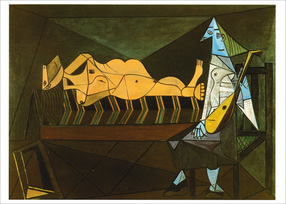 Kunstkarte Pablo Picasso "Das Ständchen"