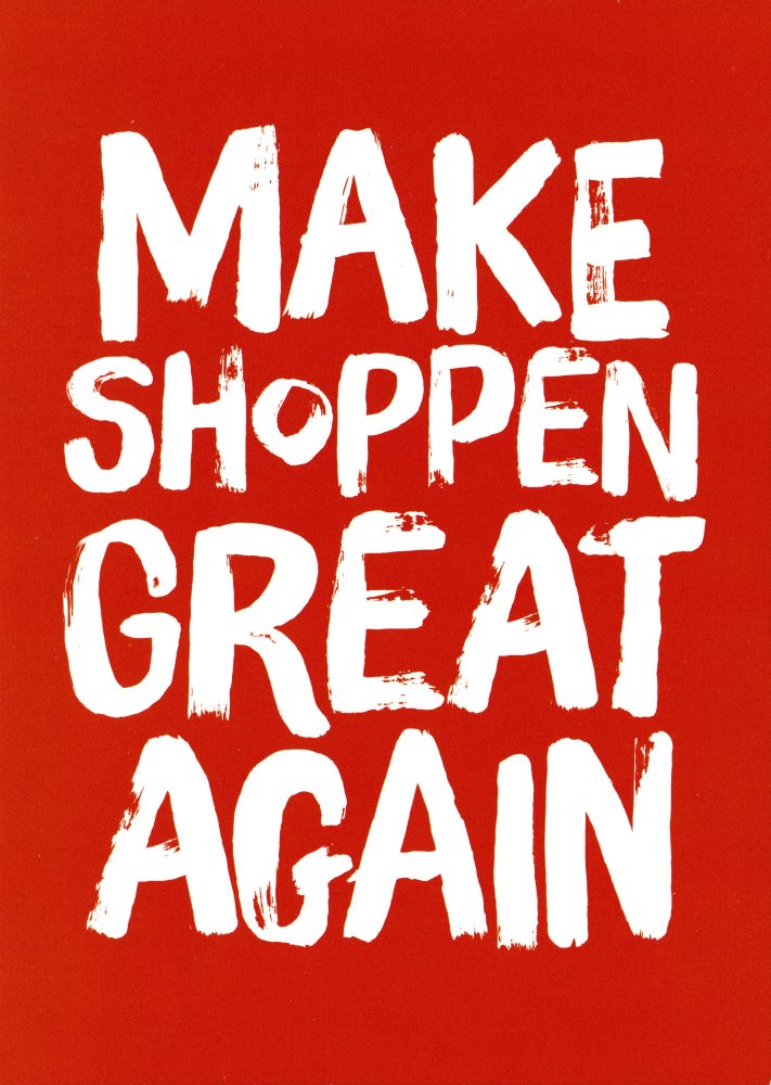 Postkarte "Make Shoppen Great Again"