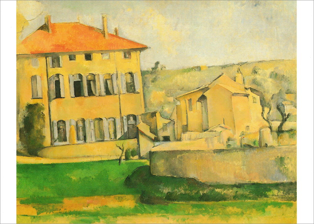 Kunstkarte Paul Cézanne "Das Landhaus Jas de Bouffan"