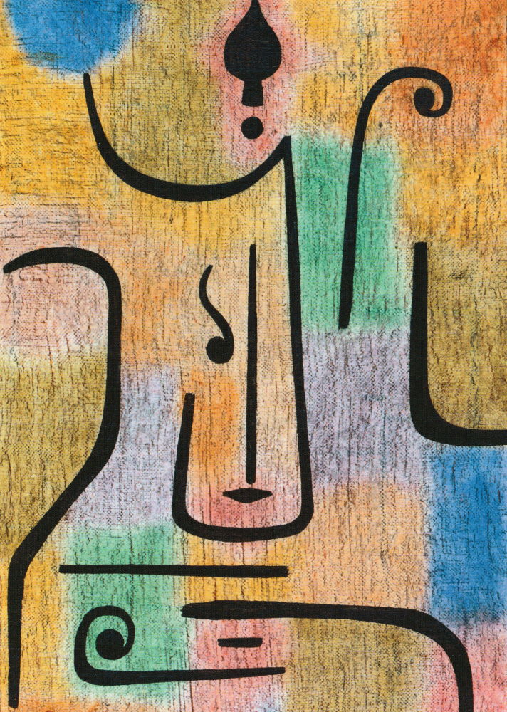 Kunstkarte Paul Klee "Der Erzengel"