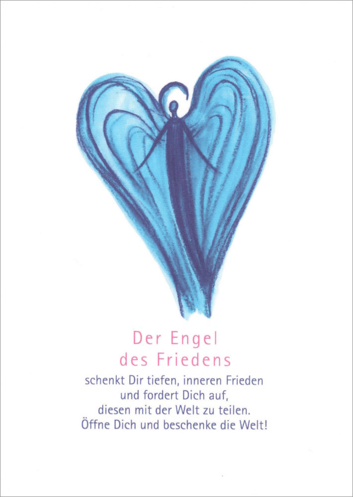 Postkarte Besinnliches "Der Engel des Friedens II"
