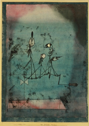 Kunstkarte Paul Klee "Die Zwitscher-Maschine"